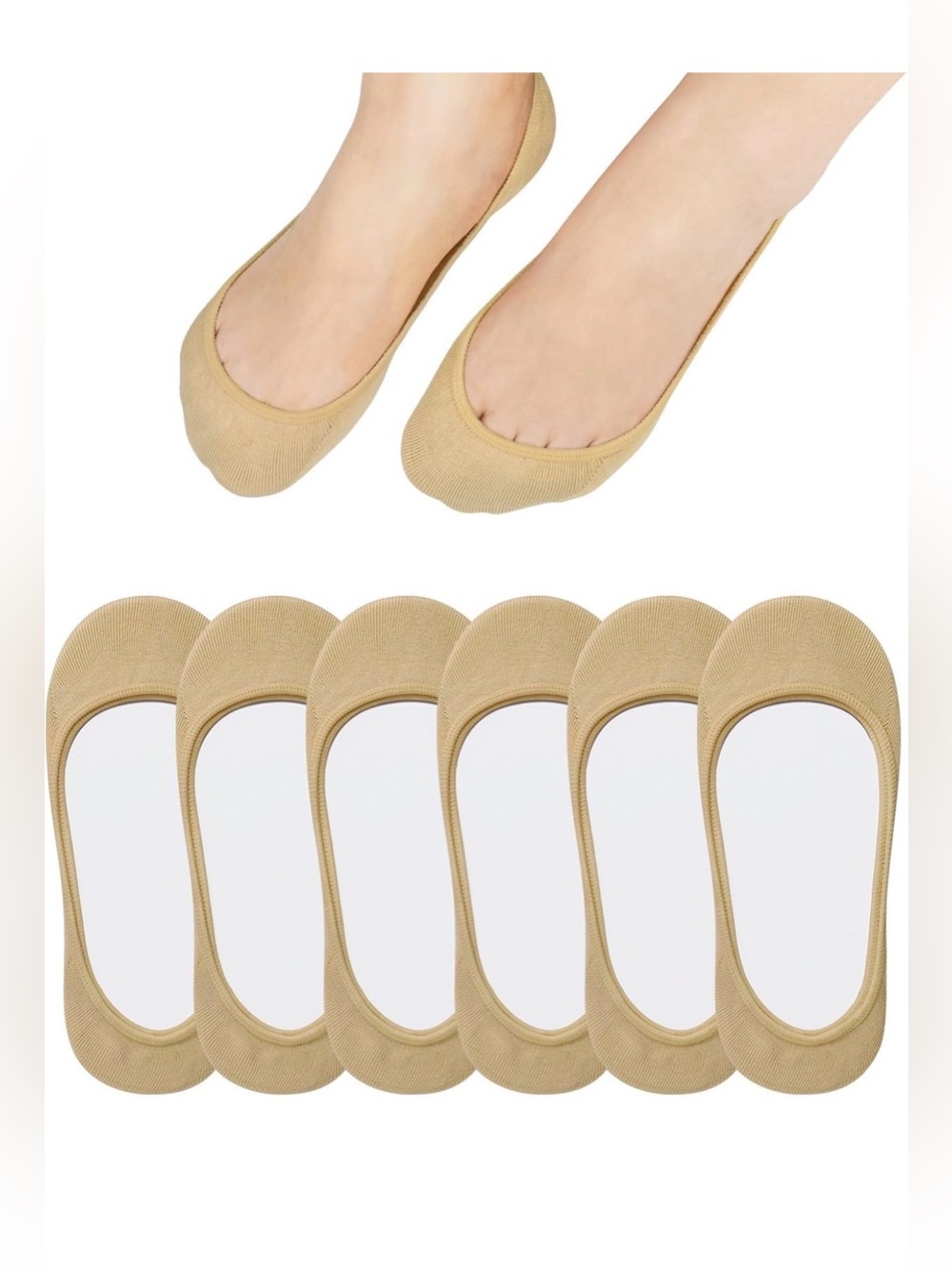 Non Slip Hidden for Flats Invisible Ultra Low Cut Liner Socks(Size 5-8/9-11)